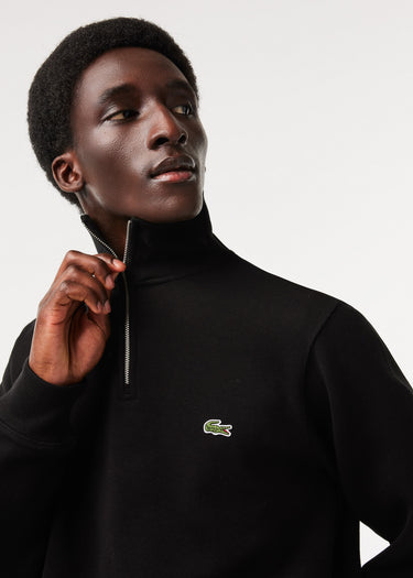 Lacoste Truien Sweater half zip - black