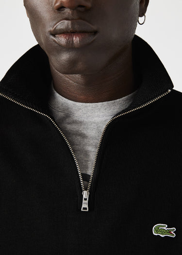 Lacoste Truien Sweater half zip - black