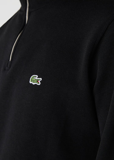 Lacoste Truien Sweater half zip - black