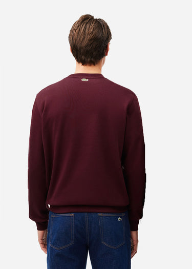 Lacoste Truien Sweatshirt logo print- expresso
