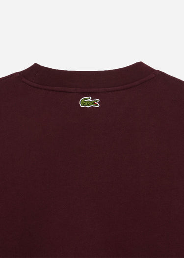 Lacoste Truien Sweatshirt logo print- expresso