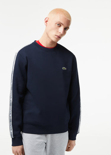 Lacoste Truien Contrast stripe sweater - navy blue