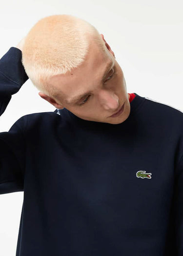 Lacoste Truien Contrast stripe sweater - navy blue