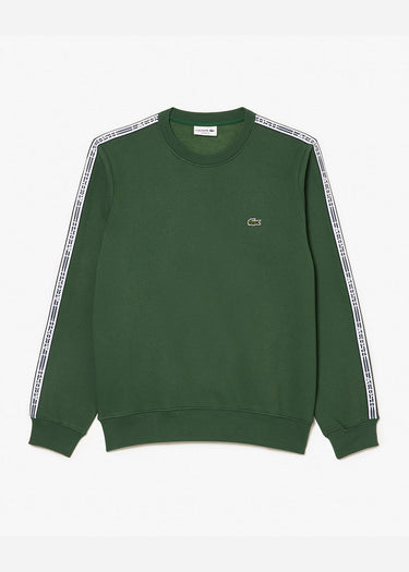 Lacoste Truien Contrast stripe sweater - sequoia
