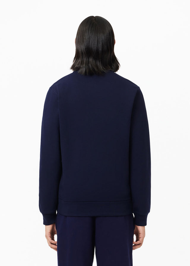 Lacoste Truien Brushed fleece zip through sweater - Navy