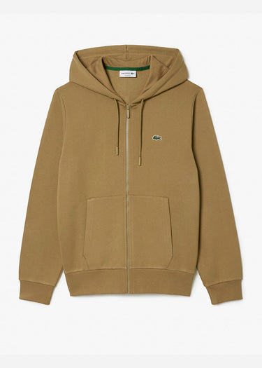 Lacoste Vesten Zip through hoodie - cookie