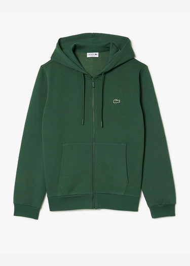 Lacoste Vesten Zip through hoodie - sequoia