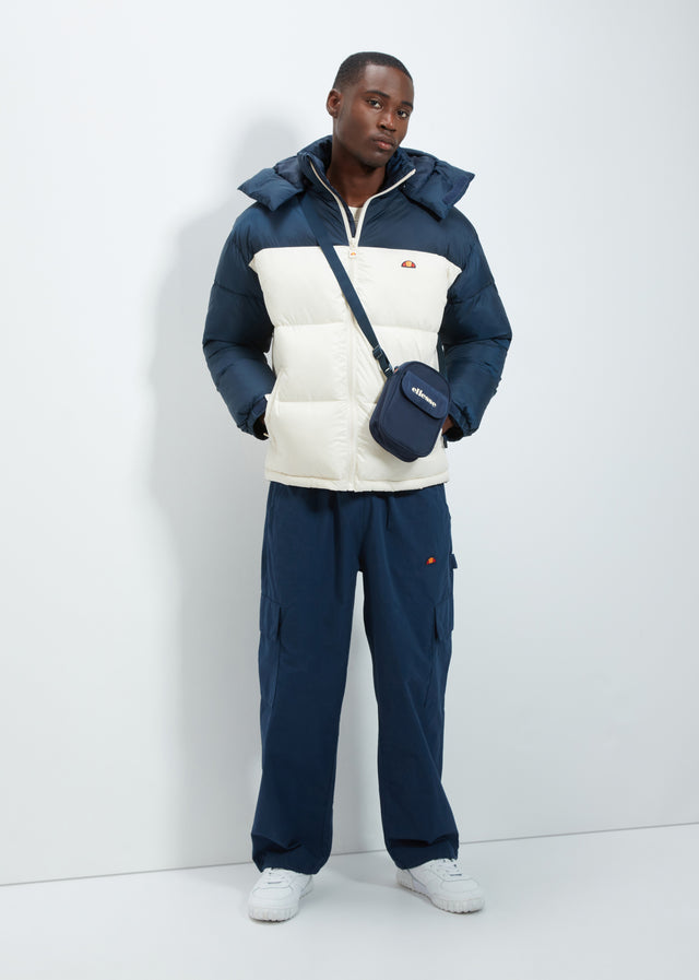 Ellesse Jassen Herald padded jacket - navy off white
