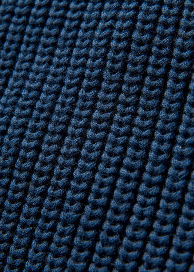 Henri Lloyd Truien Golant quarter zip ribbed knit - navy