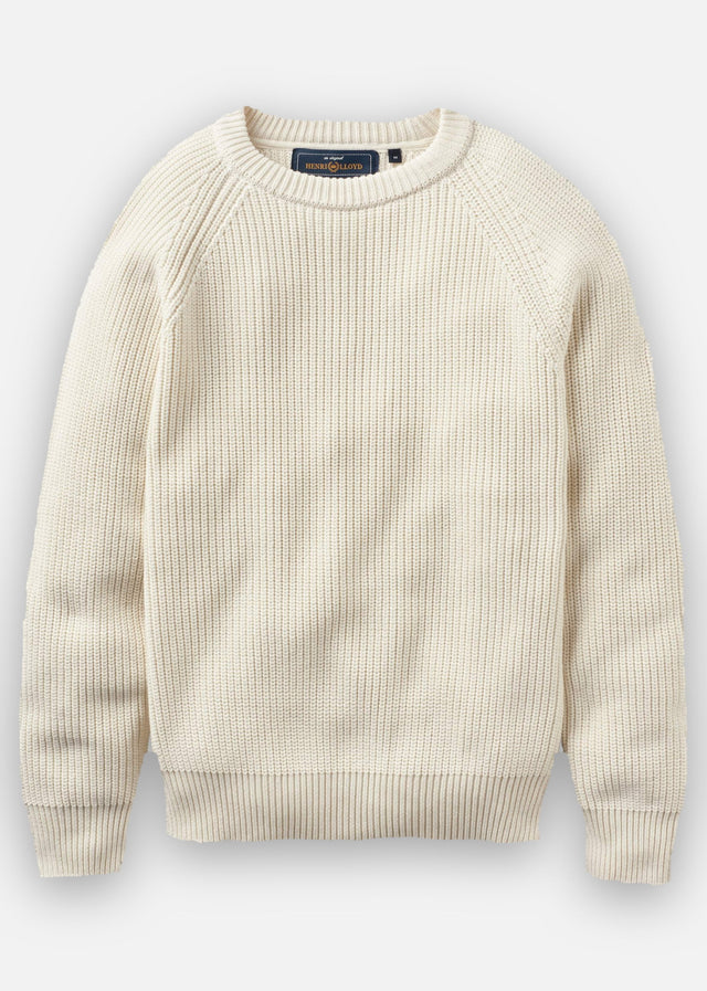 Henri Lloyd Truien Golant ribbed crew - ecru