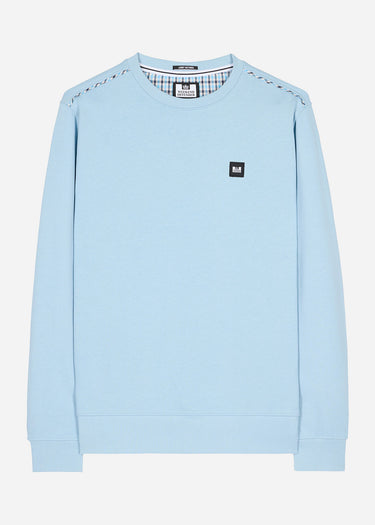 Weekend Offender Truien Vega - winter sky blue house check