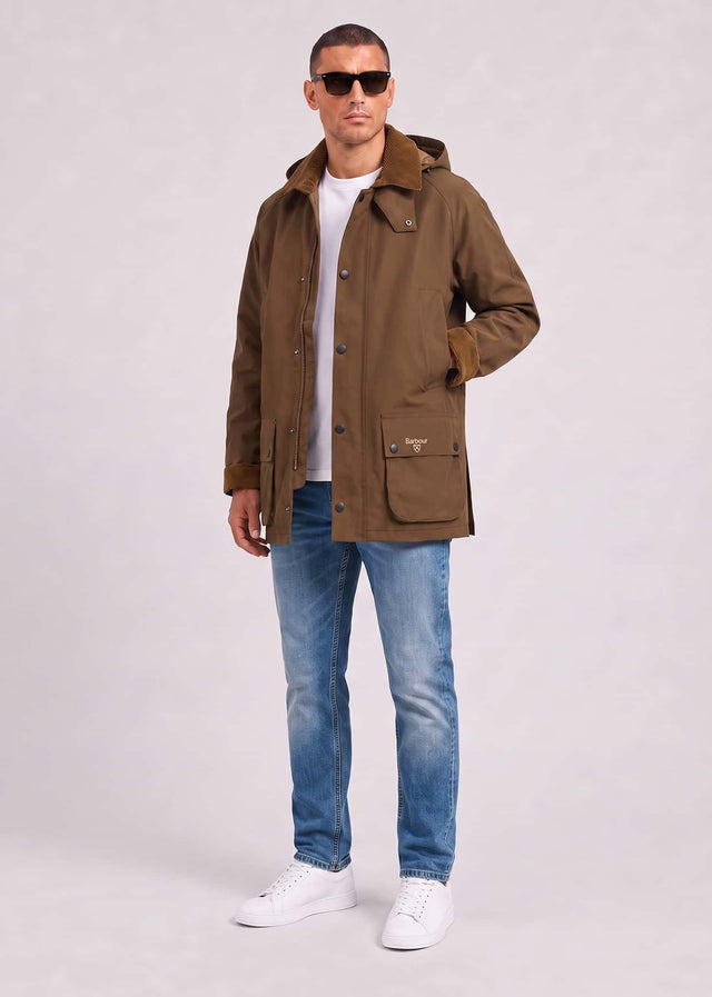 Barbour Jassen Barbour winter ashby waterproof jacket - dark sand