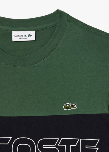 Lacoste T-shirts Colorblock t-shirt - sequoia abysm