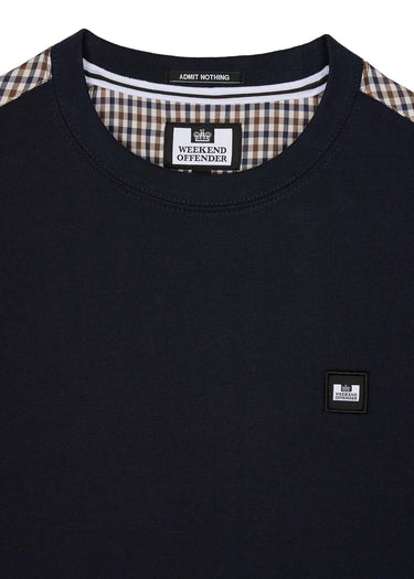 Weekend Offender T-shirts Diaz - navy blue house check