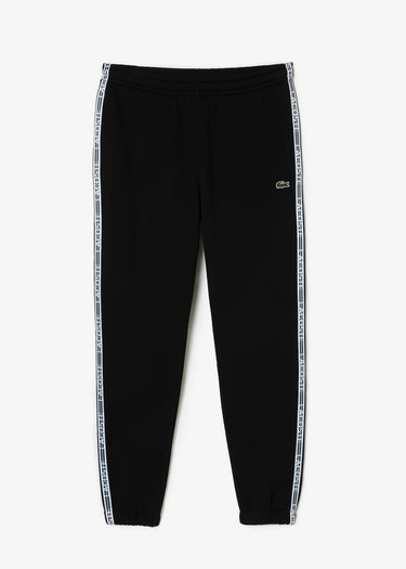 Lacoste Broeken Contrast stripe tracksuit trousers - black