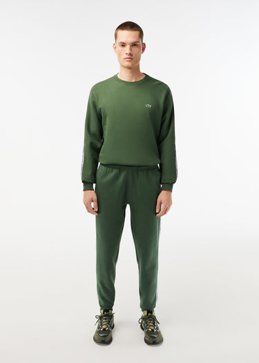 Lacoste Broeken Contrast stripe tracksuit trousers - sequoia