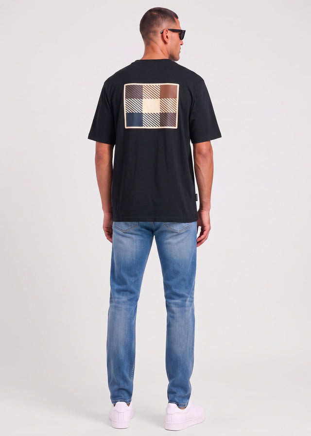Aquascutum T-shirts Back graphic t-shirt - black