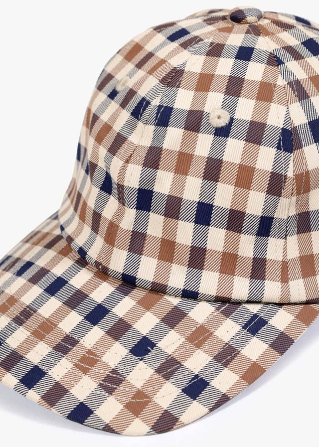 Aquascutum Petten Logo check cap - club check