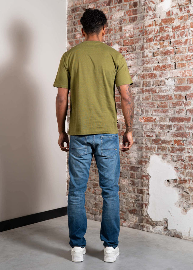 Aquascutum T-shirts Rubber patch t-shirt - army green