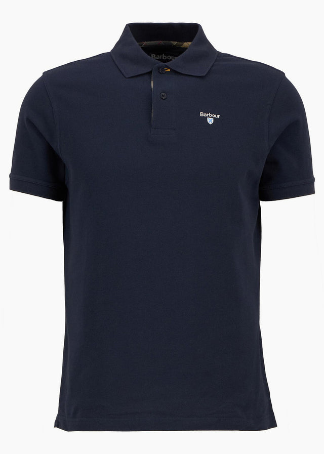 Barbour Polo's Barbour tartan pique tailored polo shirt - new navy