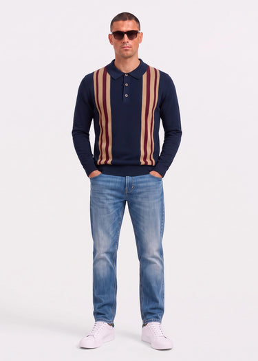 Ben Sherman Longsleeve Polo's Ls mod polo - dark navy
