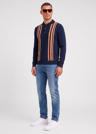 Ben Sherman Longsleeve Polo's Ls mod polo - dark navy