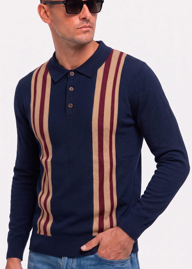 Ben Sherman Longsleeve Polo's Ls mod polo - dark navy