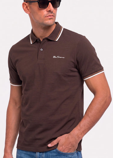 Ben Sherman Polo's Signature pique polo - chestnut