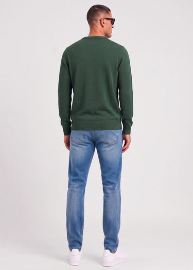 Ben Sherman Truien Texture front crew - bottle green