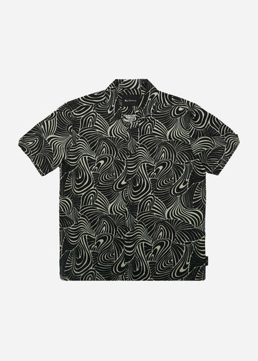 Ben Sherman Overhemden Psychadelic swirl print - mint