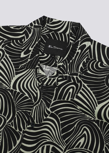 Ben Sherman Overhemden Psychadelic swirl print - mint