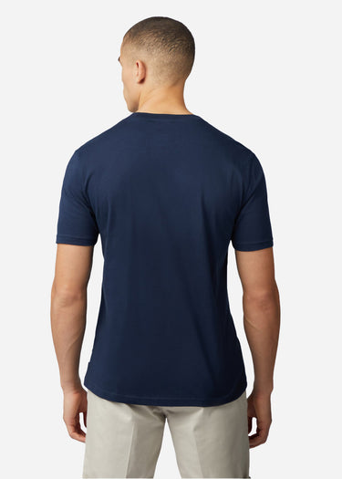 Ben Sherman T-shirts Linear record player - dark navy