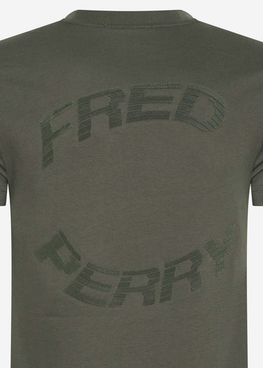 Fred Perry T-shirts Warped graphic t-shirt - field green