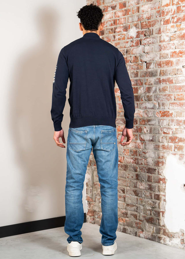 Aquascutum Truien Lamina pocket mockneck - navy