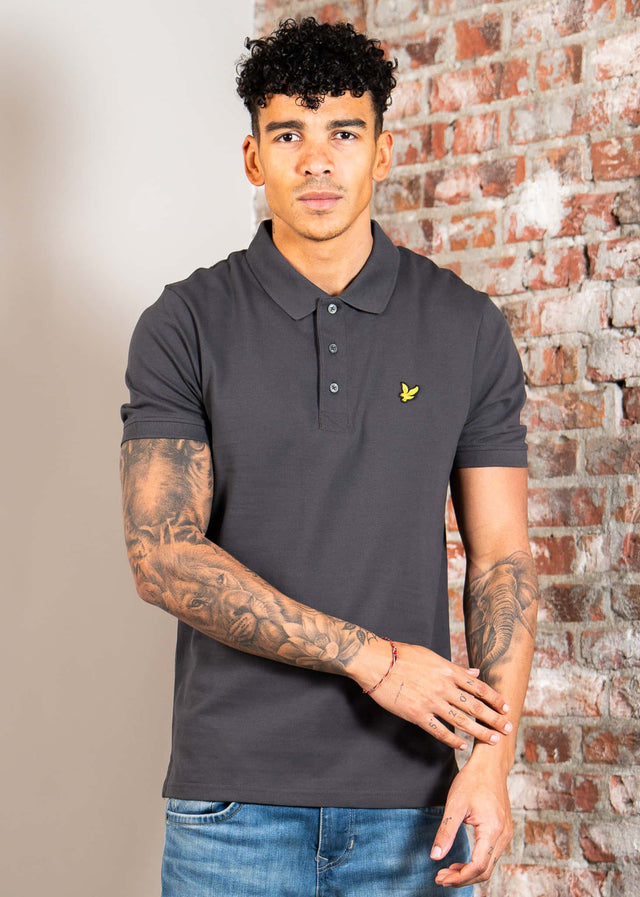 Lyle & Scott Polo's Plain polo shirt - gunmetal
