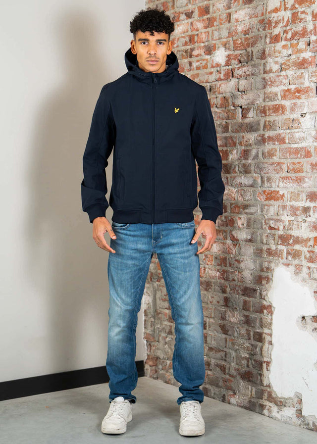 Lyle & Scott Jassen Mesh back softshell jacket - dark navy