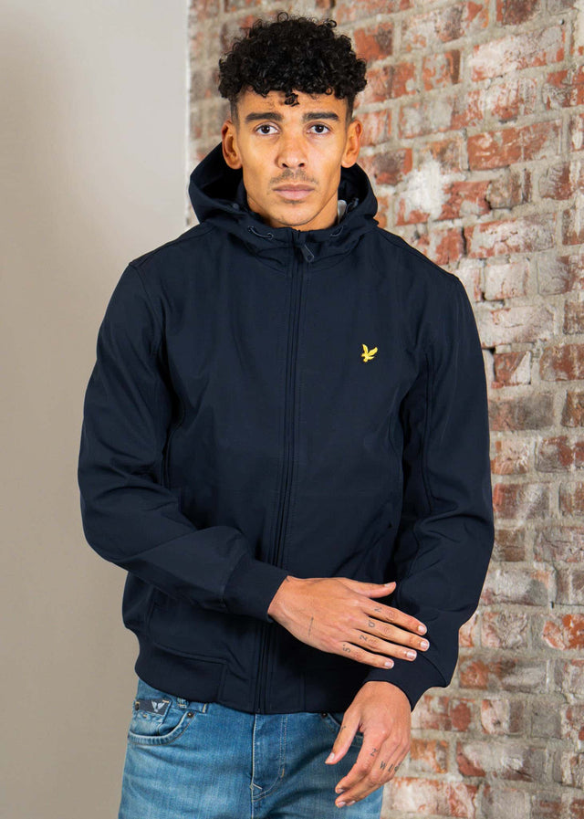 Lyle & Scott Jassen Mesh back softshell jacket - dark navy