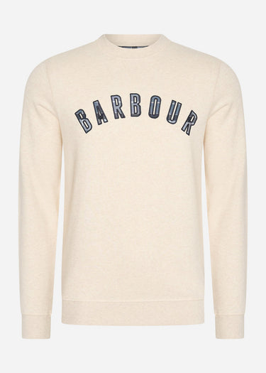 Barbour Truien Debson crew - white marl