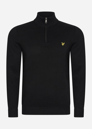 Lyle & Scott Truien Quarter zip jumper - jet black