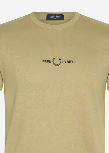 Fred Perry T-shirts Embroidered t-shirt - warm stone