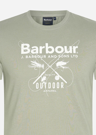 Barbour T-shirts Fly tee - forest fog