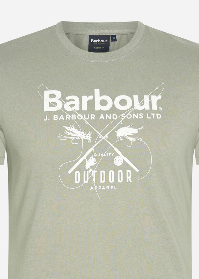Barbour T-shirts Fly tee - forest fog