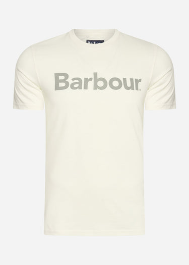 Barbour T-shirts Logo tee - ecru