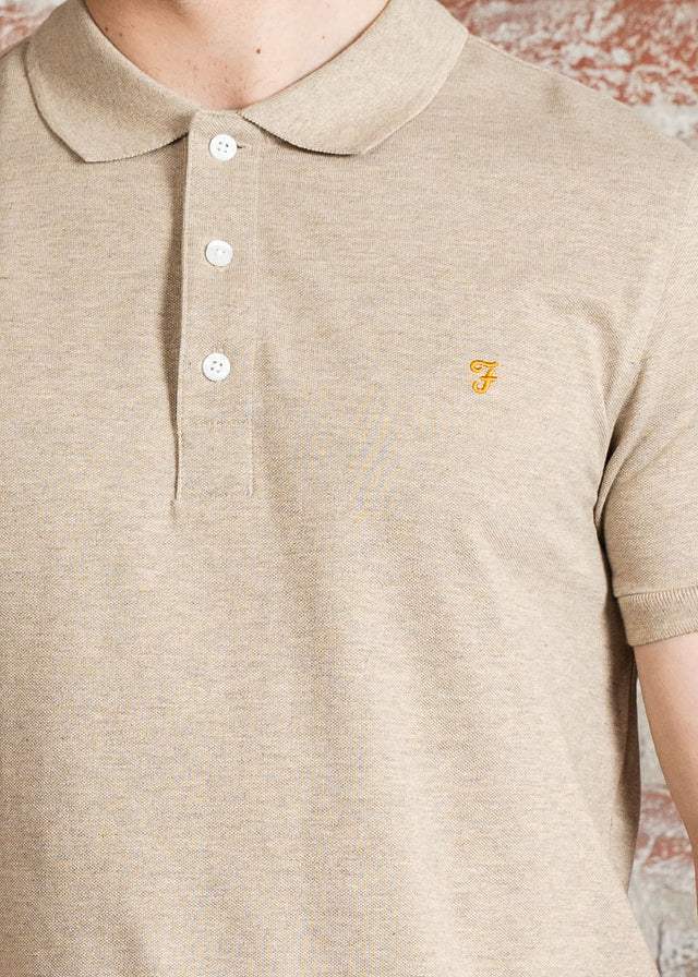 Farah Polo's Blanes ss polo - haxelnut marl