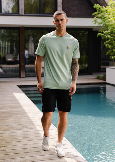 Lyle & Scott T-shirts Plain t-shirt - turquoise shadow