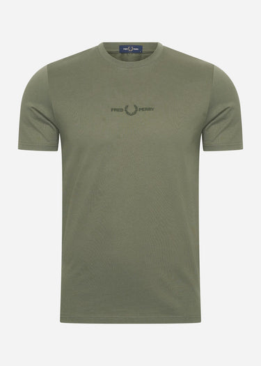 Fred Perry T-shirts Embroidered t-shirt - laurel wreath green