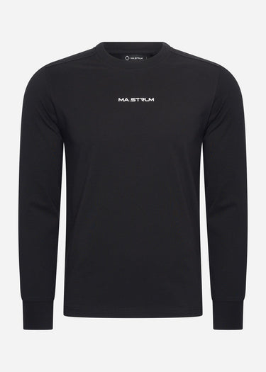 MA.Strum T-shirts Ls mastrum printed tee - black