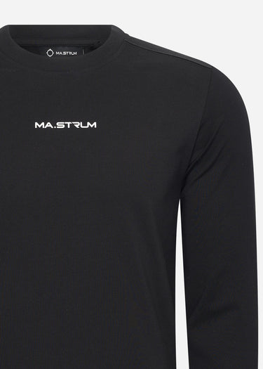 MA.Strum T-shirts Ls mastrum printed tee - black