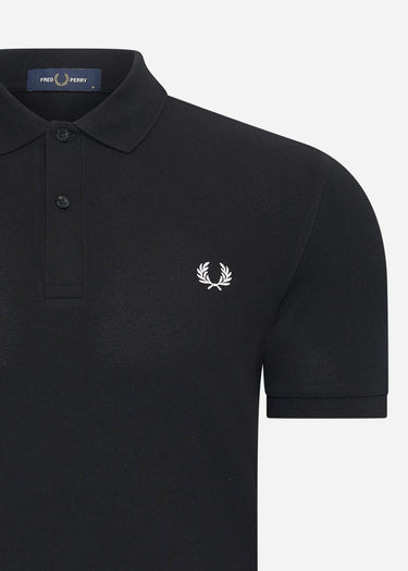 Fred Perry Polo's Plain fred perry shirt - black white