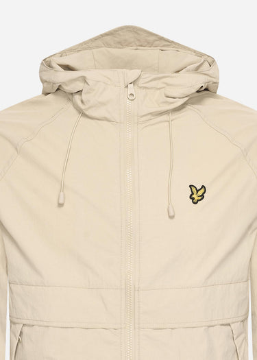 Lyle & Scott Jassen Hooded windbreaker jacket - stone